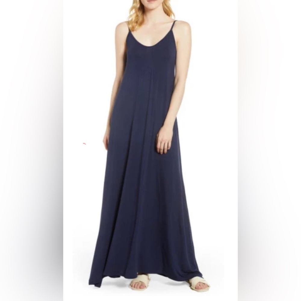 Loveappella / Loveappella Maxi Dress in Midnight Blue at Nordstrom